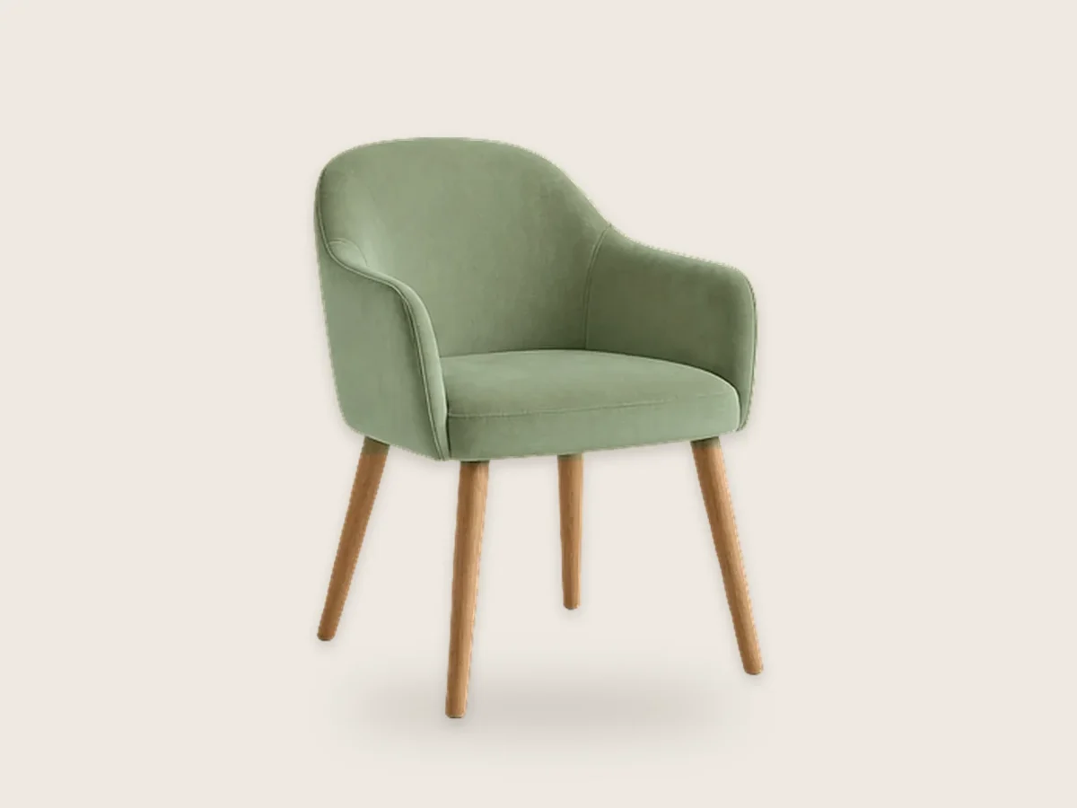 Krzesło z podłokietnikami Ida – Szałwiowy