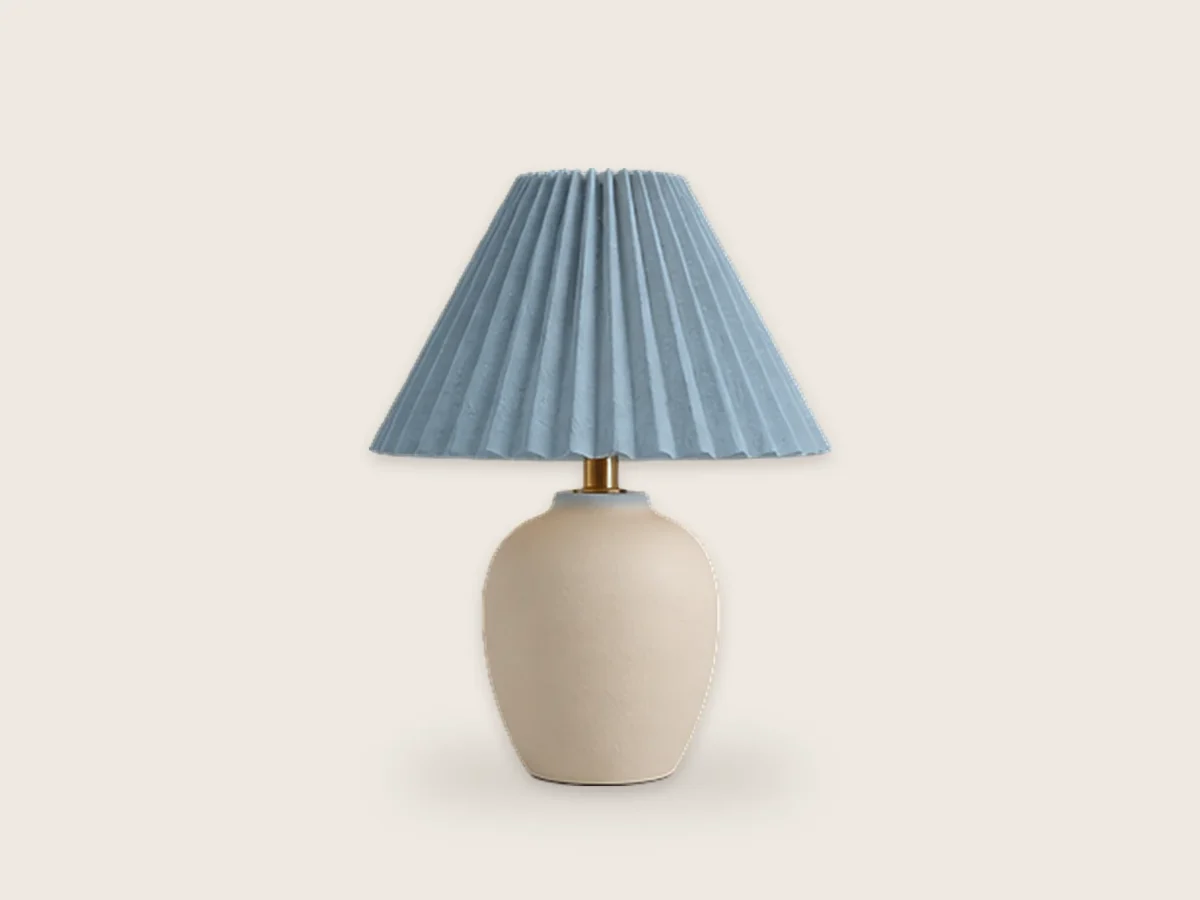 Lampa stołowa Iskra – Błękitny