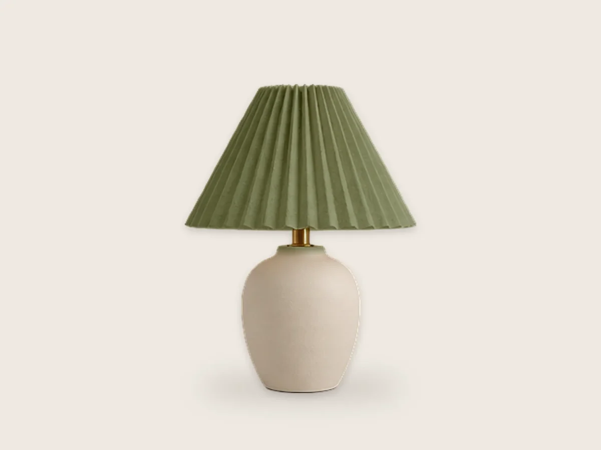 Lampa stołowa Iskra – Oliwkowy