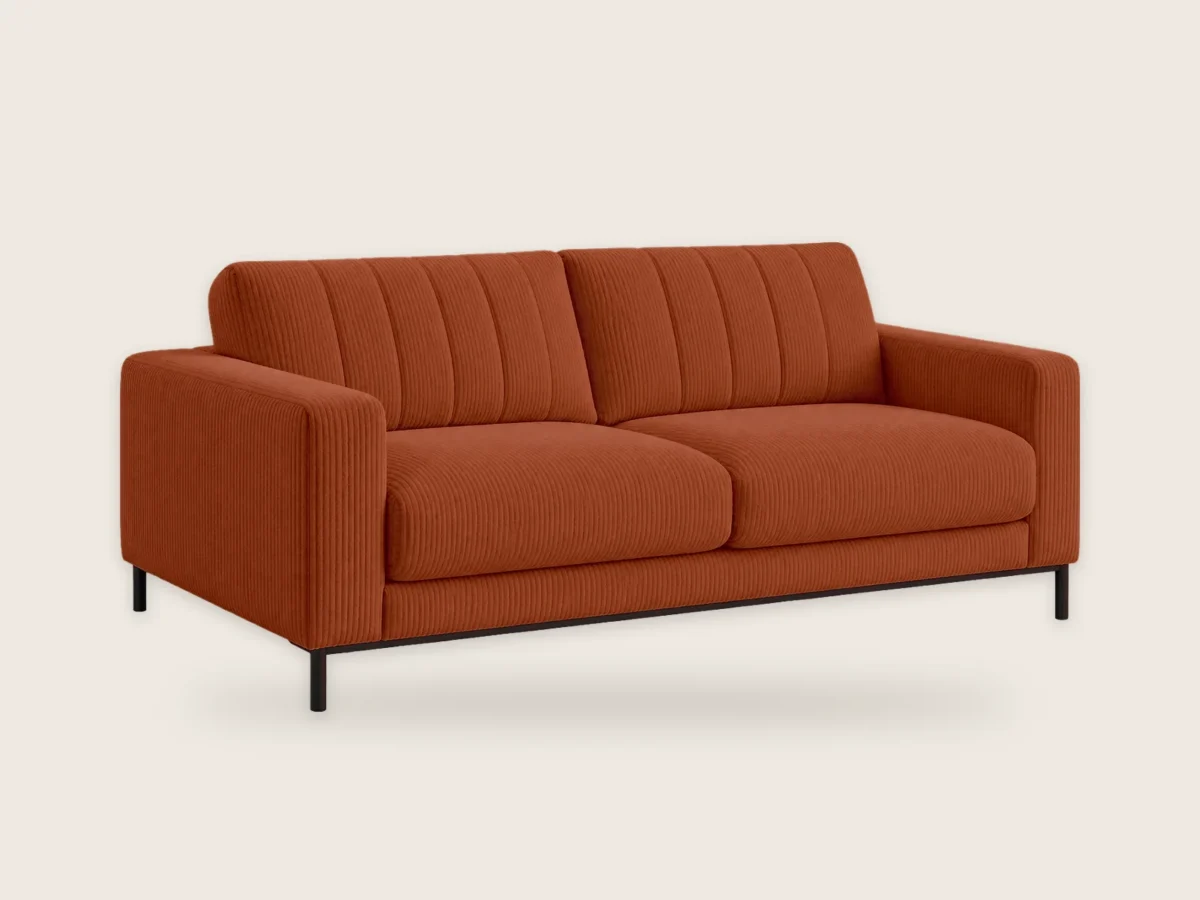 Sofa Bursztyn 2-osobowa – Rdzawy