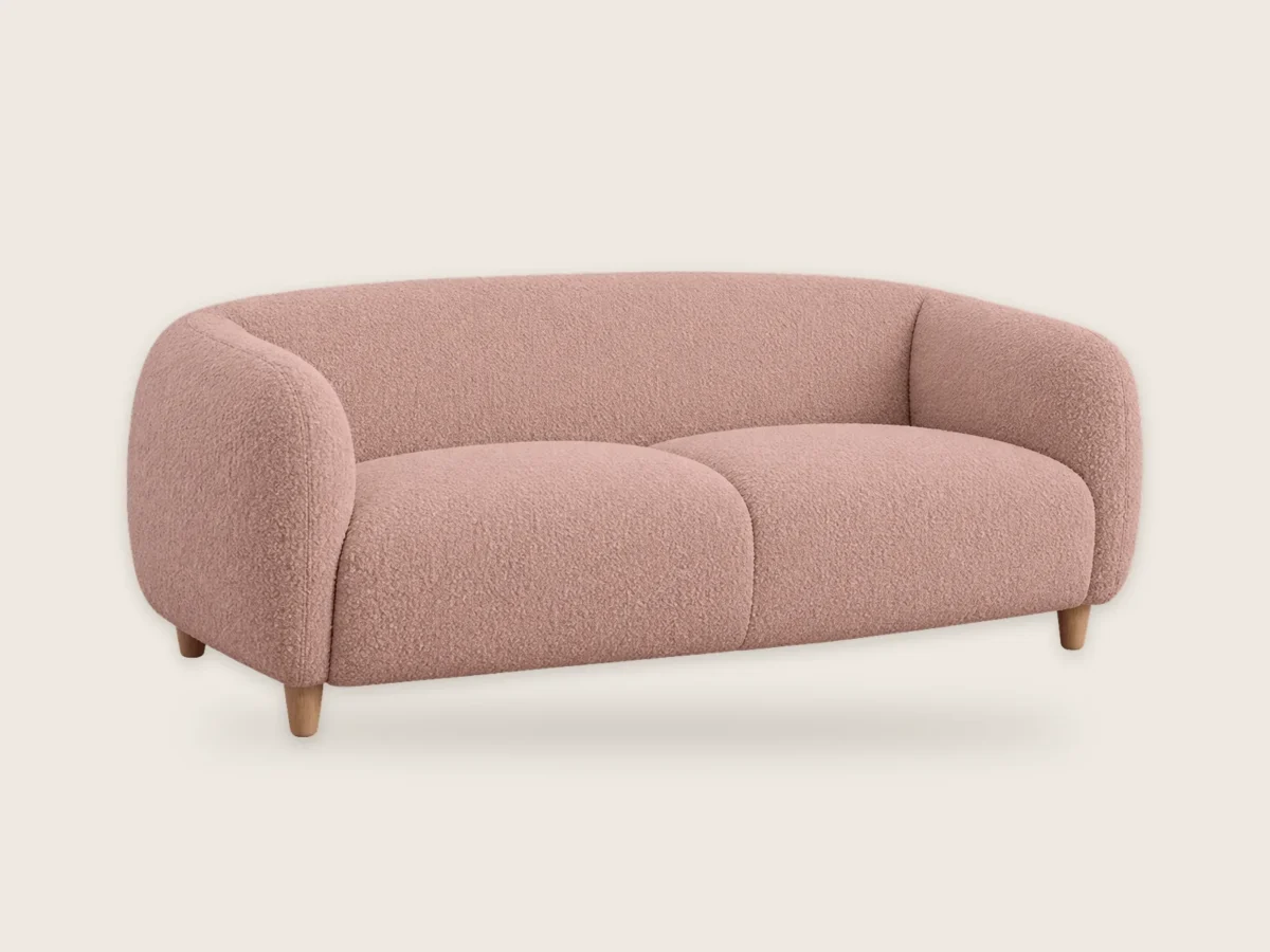 Sofa Kłębek 2-osobowa – Pudrowy róż