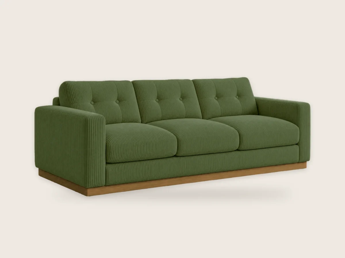Sofa Mech 3-osobowa – Mchowy