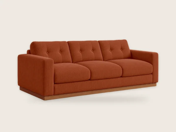 Sofa Mech 3-osobowa – Rdzawy