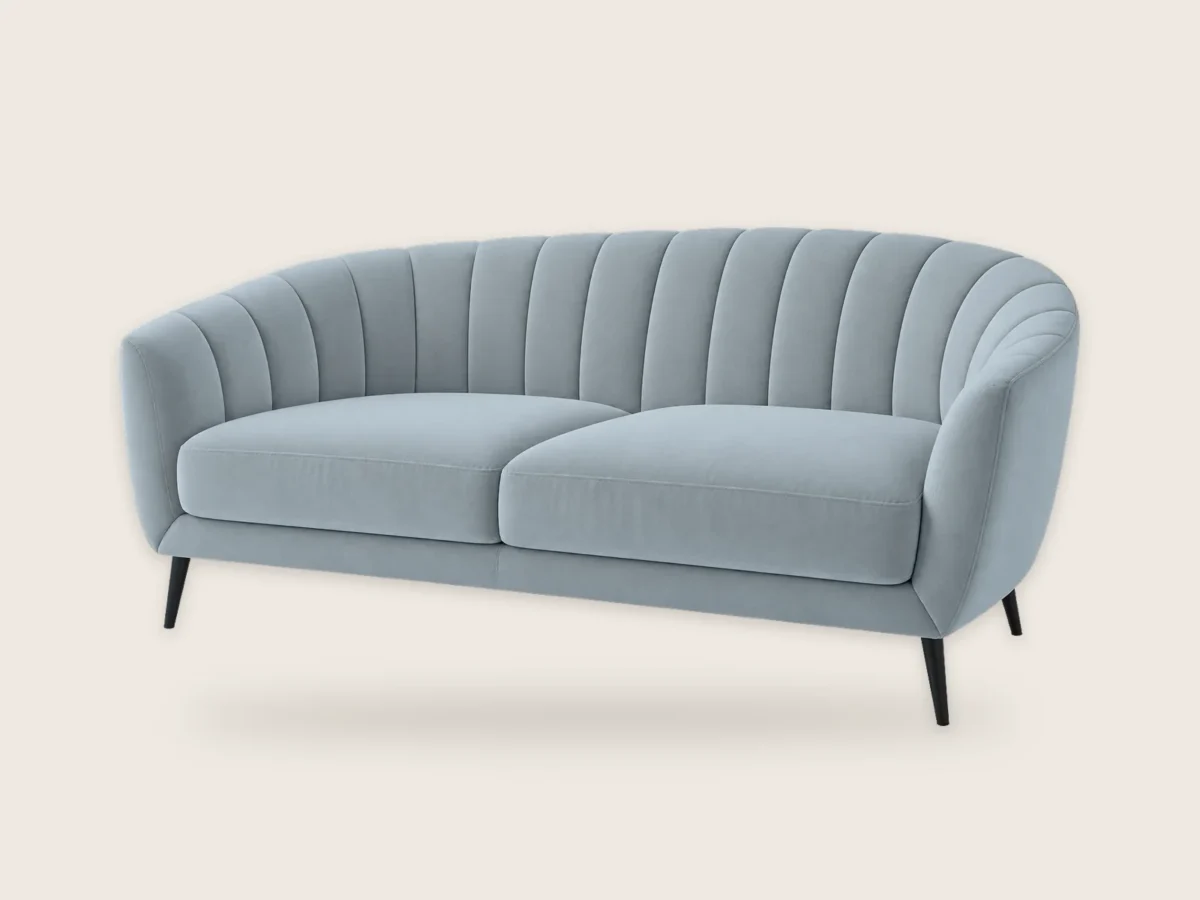 Sofa Muszla 2-osobowa – Mglisty błękit