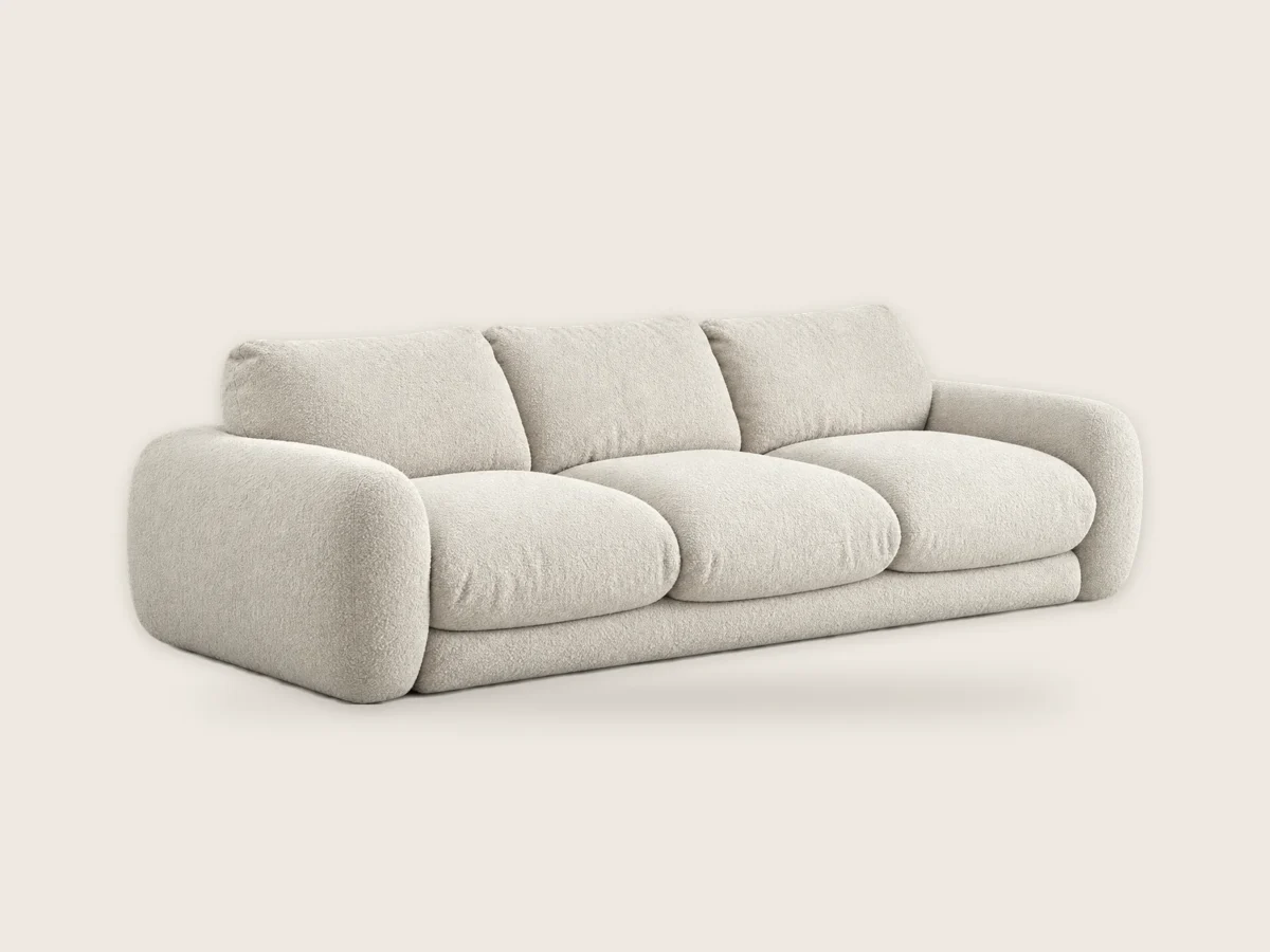 Sofa Obłok 3-osobowa – Mleczny
