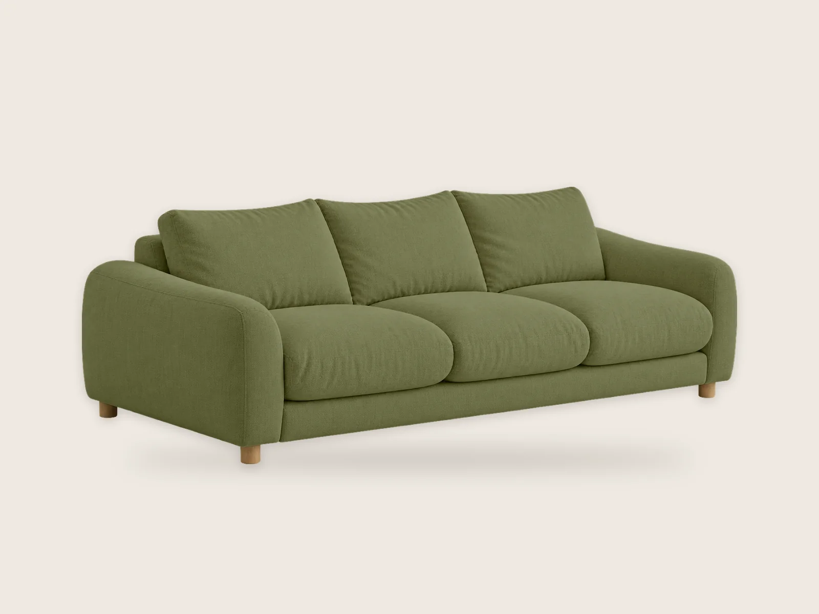 Sofa Pagórek 3-osobowa – Oliwkowy