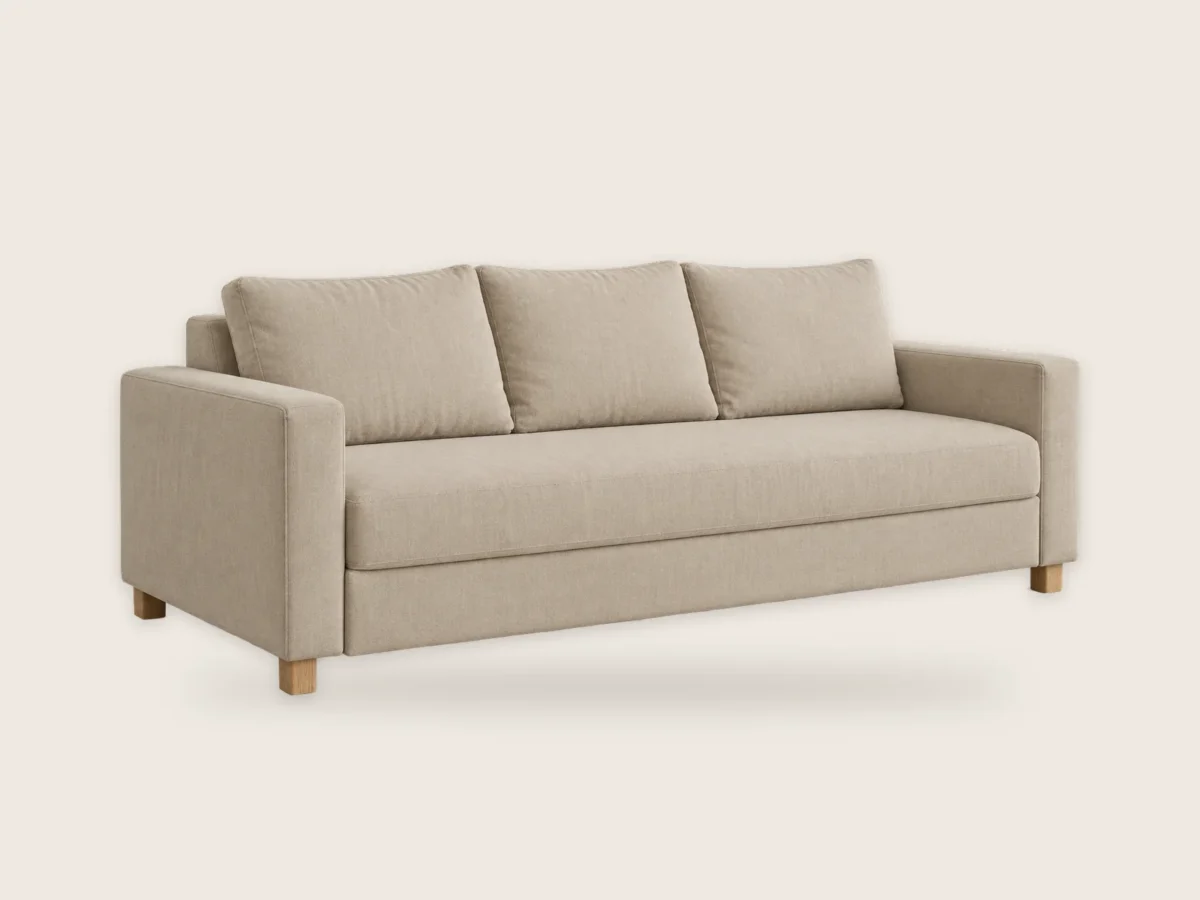 Sofa Przystań z funkcją spania – Naturalny len