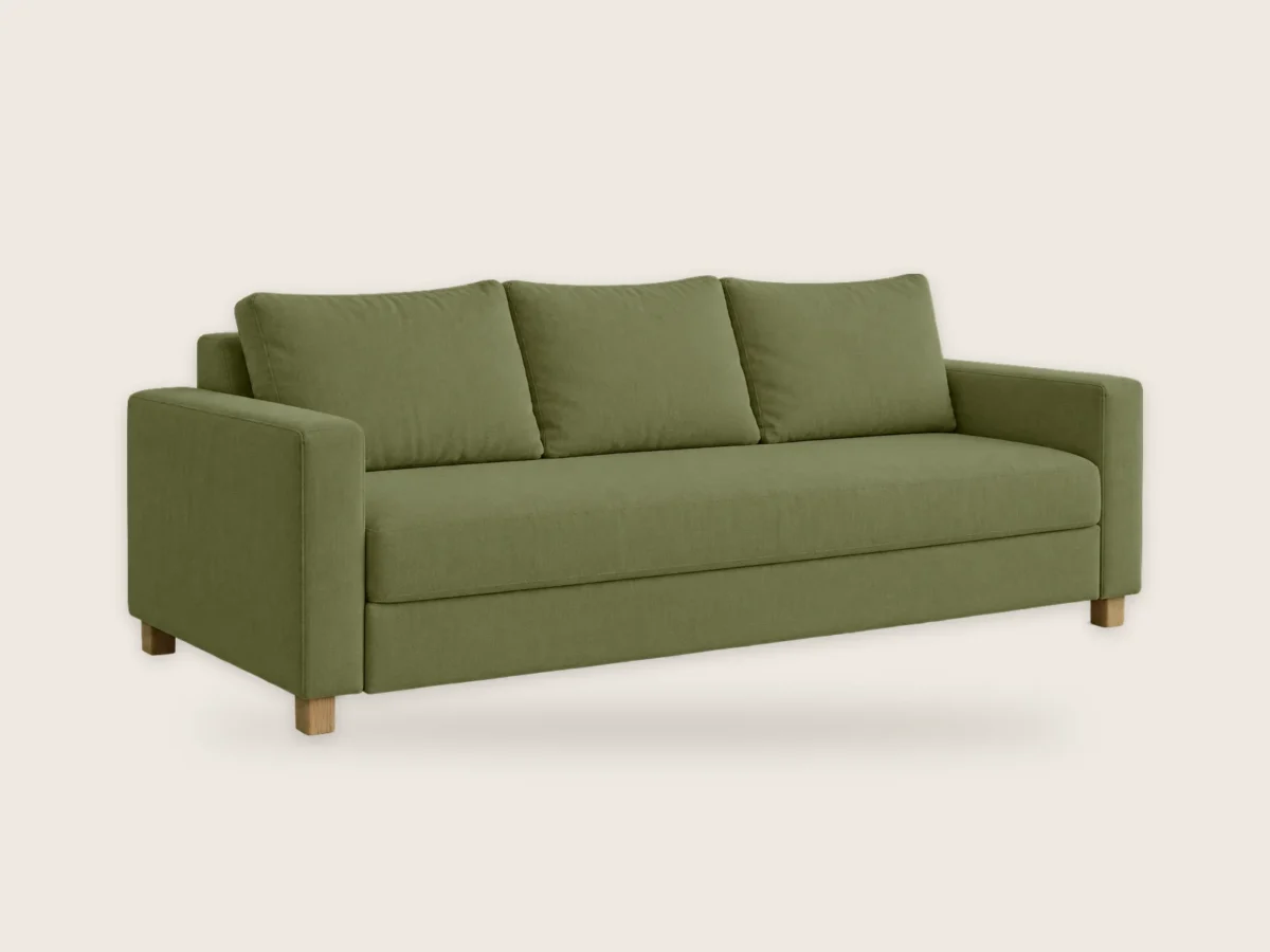 Sofa Przystań z funkcją spania – Oliwkowy