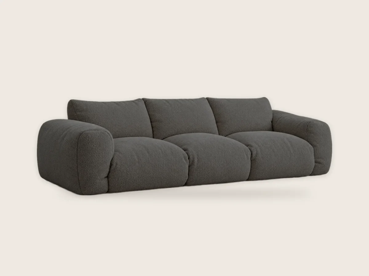 Sofa Puch 3-osobowa – Grafitowy