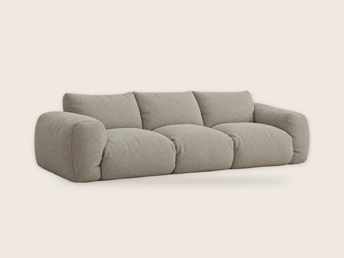 Sofa Puch 3-osobowa – Kamienny