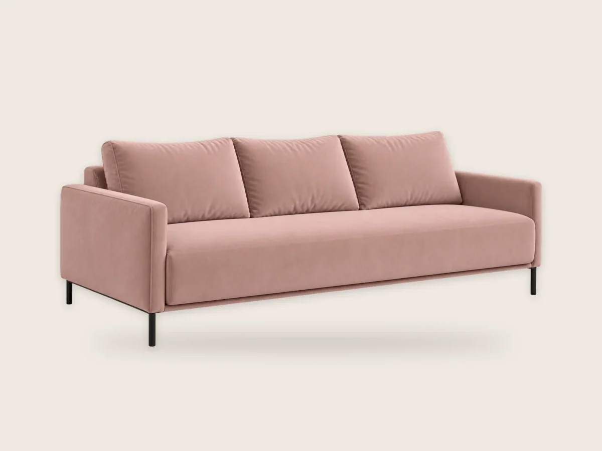 Sofa Sjesta 3-osobowa – Pudrowy róż