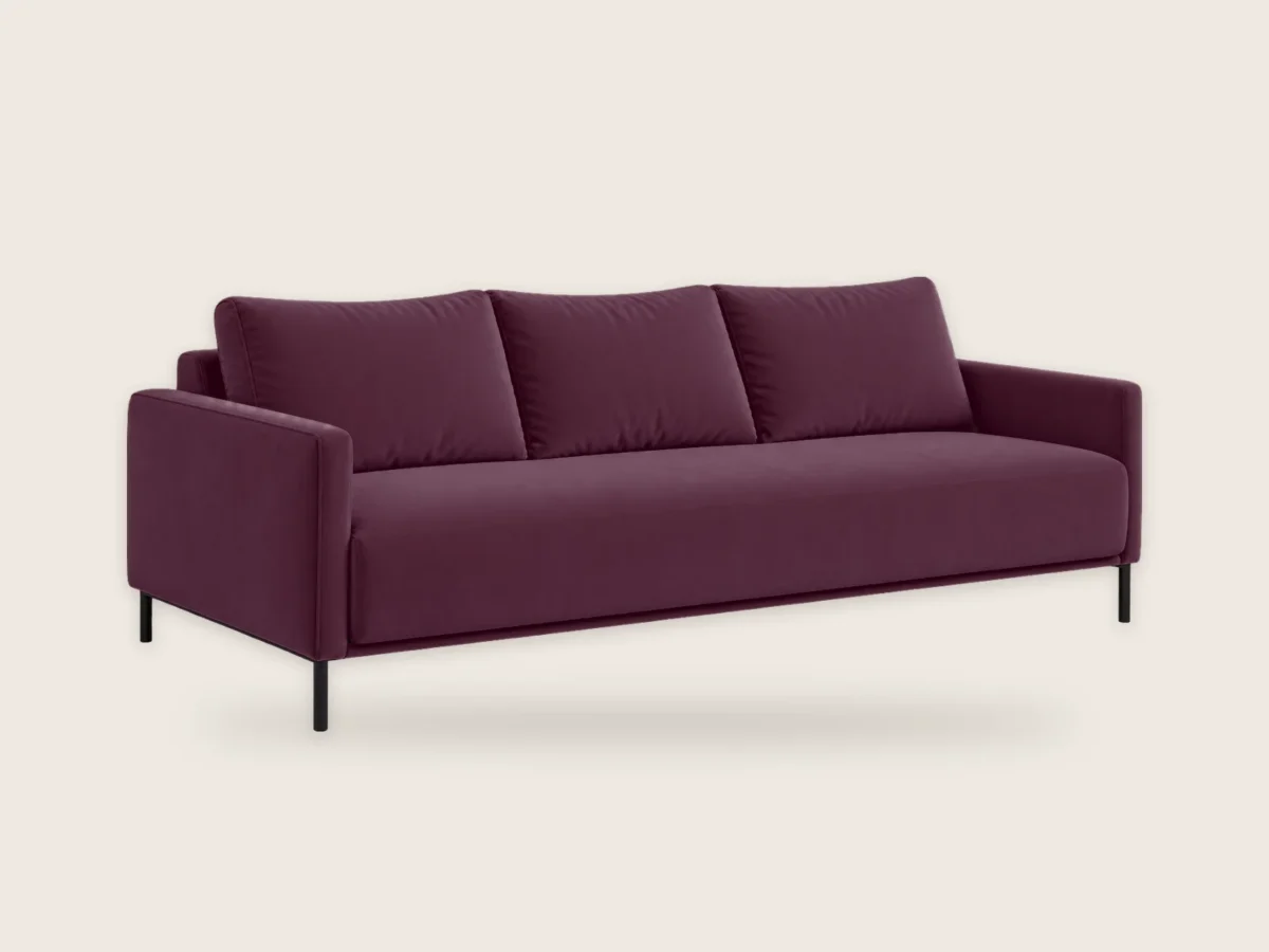 Sofa Sjesta 3-osobowa – Śliwkowy