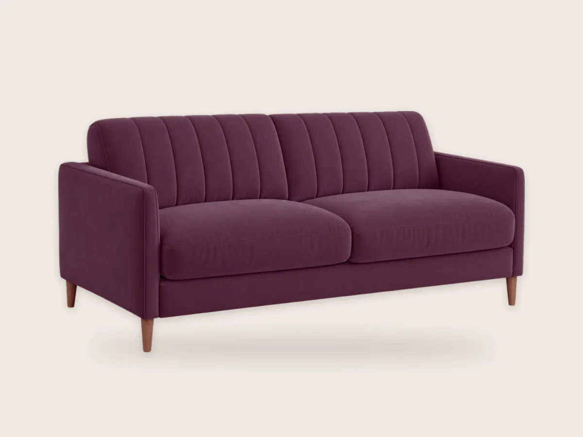 Sofa Zatoka 2-osobowa – Śliwkowy